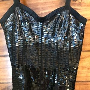 Sequined top with Satin pant